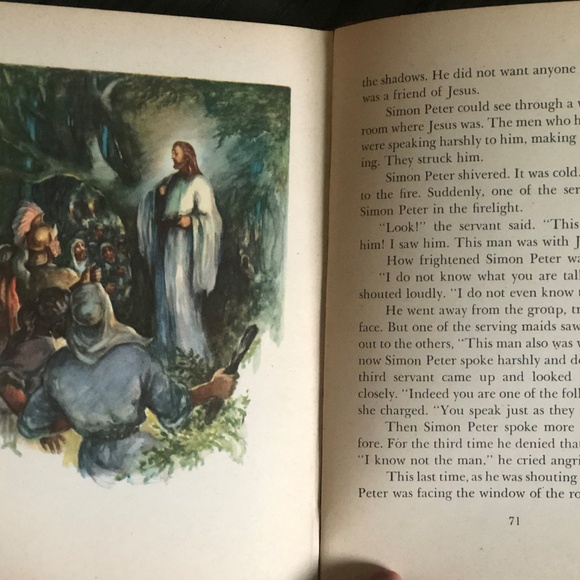 Rare VTG '47 Jesus & His Friends~Mary A. Jones HC Book Illustrated Rand McNally - Picture 8 of 16